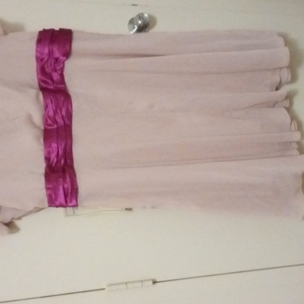 *CLEARANCE Special Occasion Cocktail Dusty Rose Pink Chiffon Dress Plus 30W - Picture 9 of 9